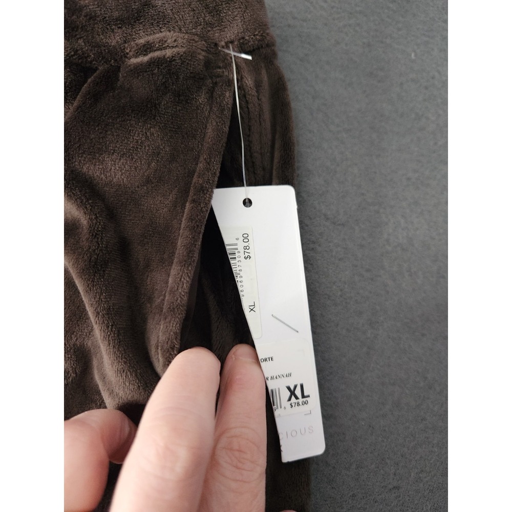 Yogalicious Lux Sz XL Double Butter Hannah Jogger NWT Pockets Chocolate Brown - Picture 5 of 10